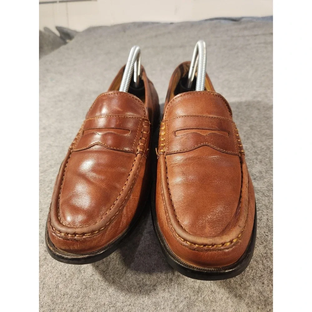 Cole Haan Pinch Maine‎ Classic Shoes Mens Size 9 Brown Leather Loafers Dress